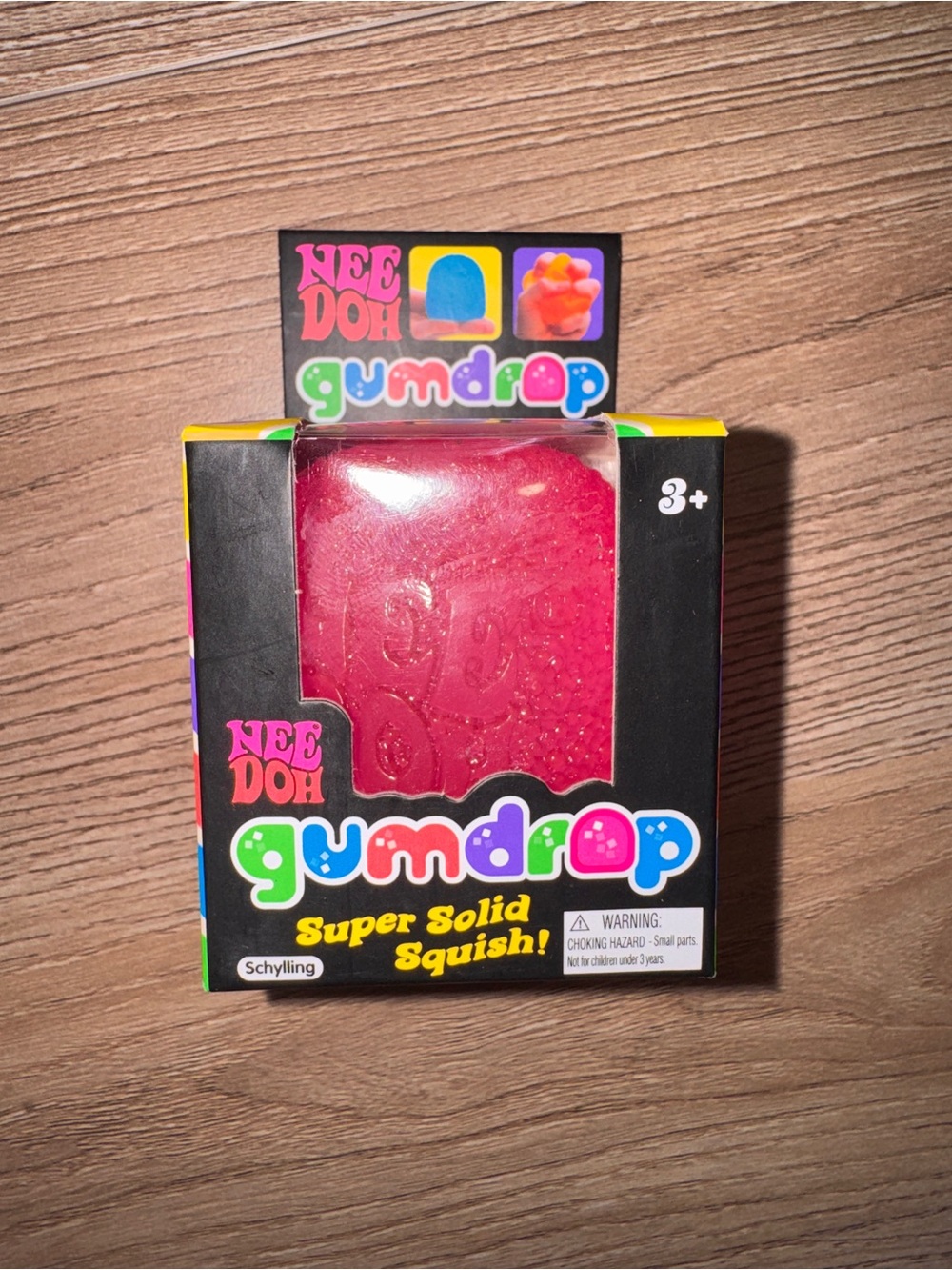 Needoh Gumdrop Super Solid Squish! Sensory Toy - Pink